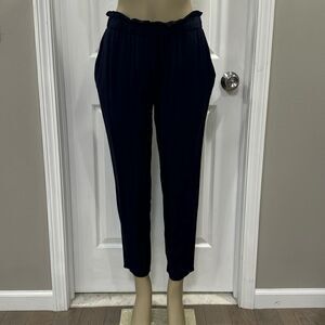 BCBG PULL ON TROUSERS. NAVY BLUE.
